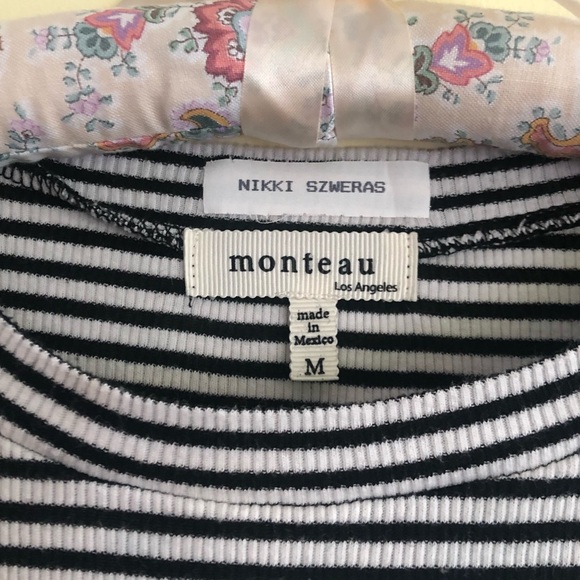 Monteau Los Angeles Short Striped Summer Dress - Picture 4 of 5